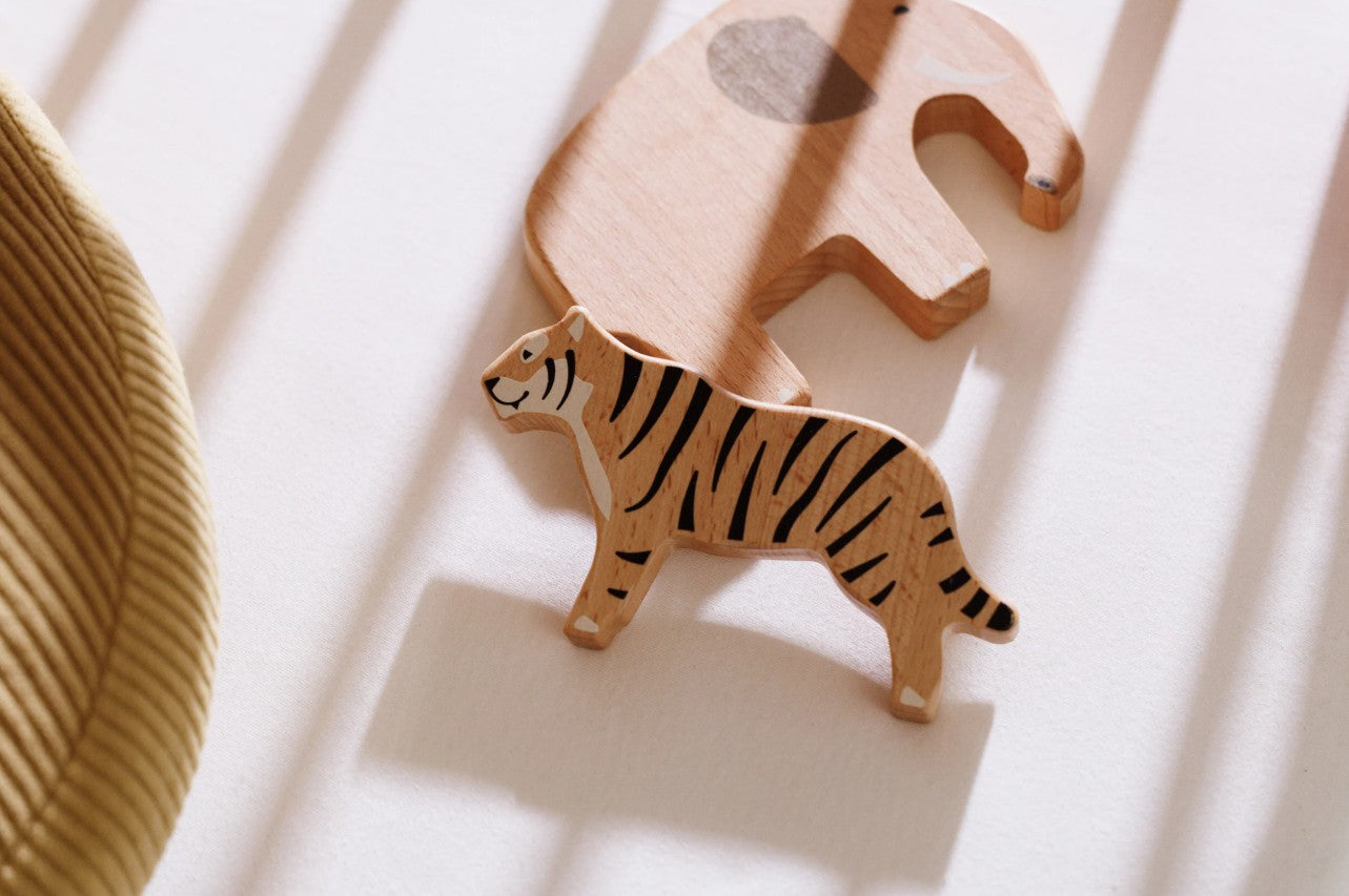 Set d’animaux en bois pour enfant